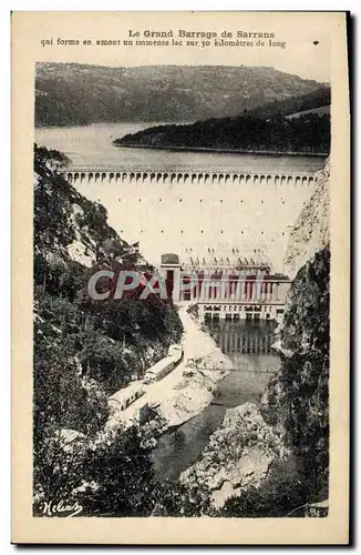 Cartes postales Electricite Le grand barrage de Sarrans