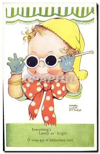 Cartes postales Fantaisie Illustrateur Mabel Lucie Attwell Enfant
