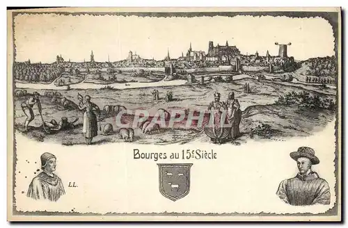 Cartes postales Bourges au 15eme