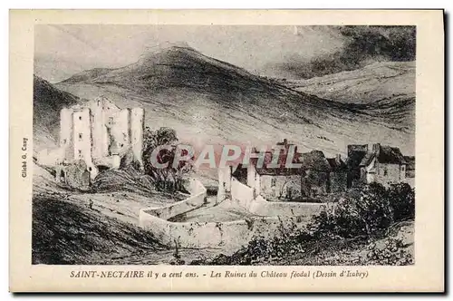 Cartes postales Saint Nectaire il y a cent ans Les ruines du chateau Isabey