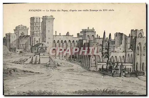 Cartes postales Avignon Le Palais des Papes