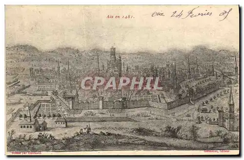 Cartes postales Aix en 1481