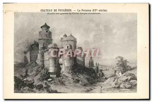 Ansichtskarte AK Chateau de Fougeres La poterne
