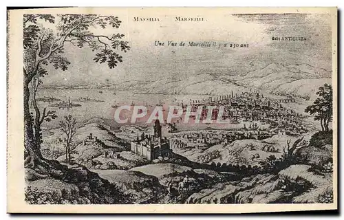 Cartes postales Une vue de Marseille il y a 230 ans