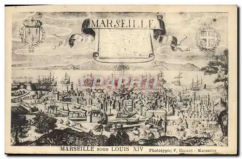 Cartes postales Marseille sous Louis XIV