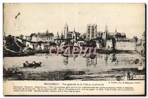 Cartes postales Beaugency Vue generale de la ville