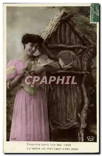 Cartes postales Femmes Oiseaux