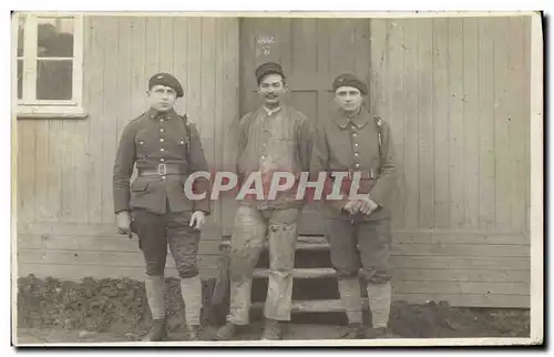 CARTE PHOTO Militaria Chasseurs Alpins