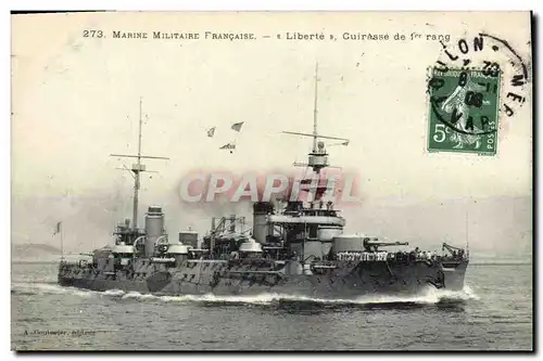 Cartes postales Bateau Liberte Cuirasse de 1er rang