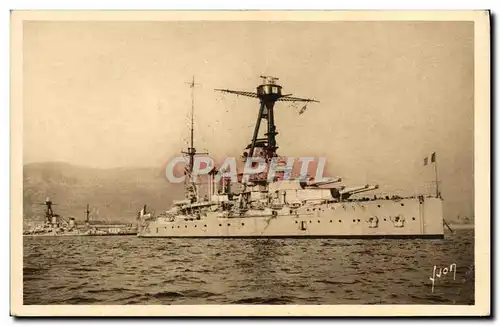 Ansichtskarte AK Bateau Toulon Cuirasse Lorraine