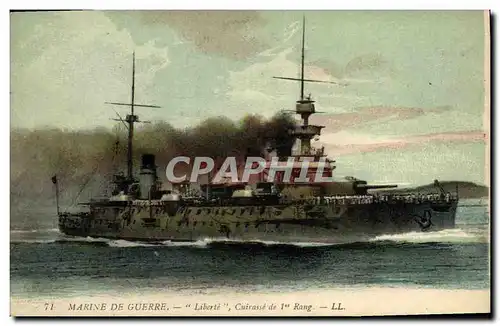 Cartes postales Bateau Liberte Cuirasse de 1er rang