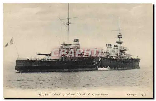 Cartes postales Bateau La Liberte Cuirasse d'escadre