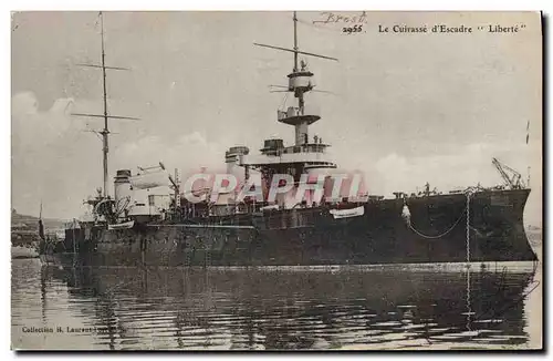 Cartes postales Bateau Le cuirasse d'escadre Liberte