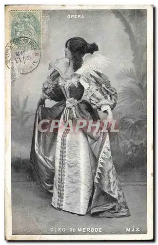 Cartes postales Fantaisie Theatre Femme Cleo de Merode Opera