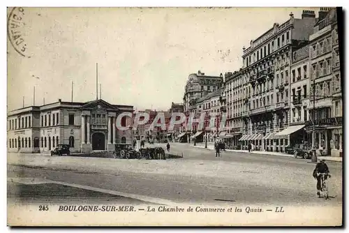 Ansichtskarte AK Chambre de Commerce et les quais Boulogne sur Mer