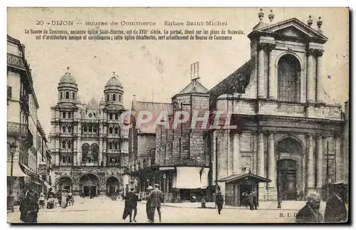 Cartes postales Dijon Bourse de Commerce Eglise Saint Michel