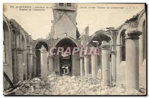 Ansichtskarte AK St Quentin Interieur de la bourse du Commerce