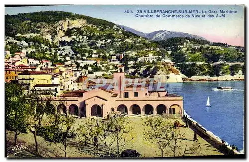 Cartes postales Villefranche sur Mer La gare maritime Chambre de Commerce de Nice