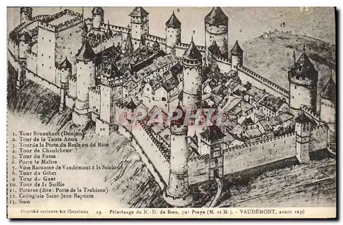 Cartes postales Pelerinage de ND de Sion par Prayer Vaudemont avant 1636