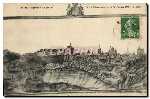 Cartes postales Thouars Vue generale de la ville