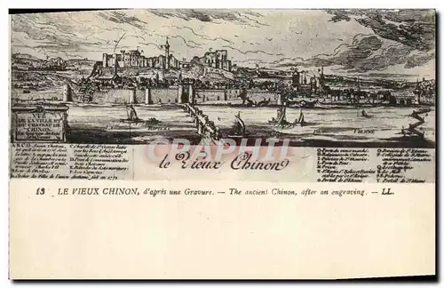 Cartes postales Le vieux Chinon