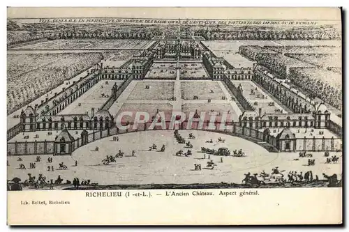 Ansichtskarte AK Richelieu L&#39ancien chateau Aspect general
