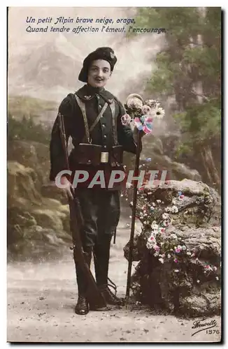 Cartes postales Militaria Chasseurs Alpins