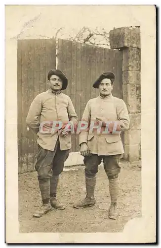 CARTE PHOTO Militaria Chasseurs Alpins