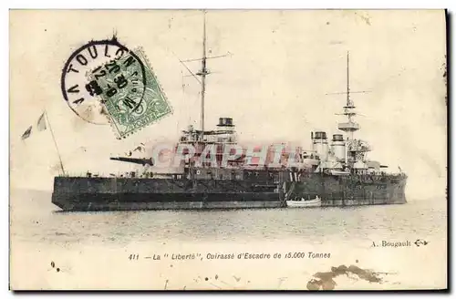 Cartes postales Bateau La Liberte Cuirasse d'escadre