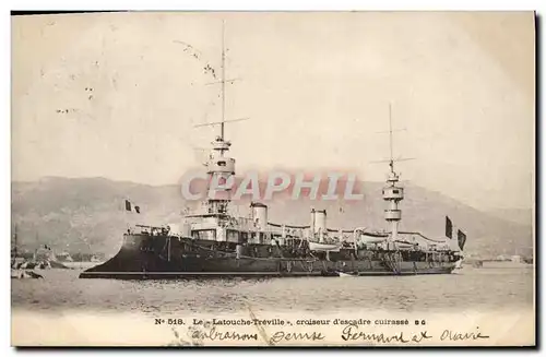 Cartes postales Bateau Le Latouche Treville Croiseur d'esacdre cuirasse