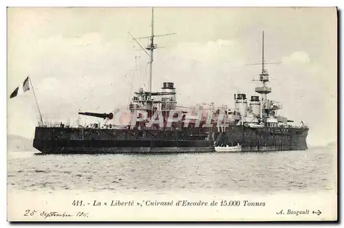 Cartes postales Bateau La Liberte Cuirasse d'escadre