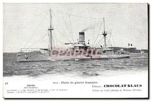 Cartes postales Bateau Levrier Aviso torpilleur