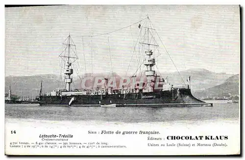 Cartes postales Bateau Latouche Treville Croiseur cuirasse