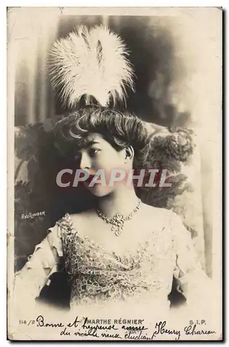 Cartes postales Femme Theatre Marthe Regnier