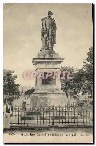 Ansichtskarte AK Loterie Aurillac Statue du General Delzons