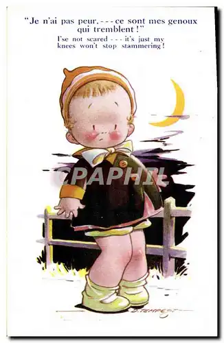 Ansichtskarte AK Fantaisie Illustrateur Enfant Tempest