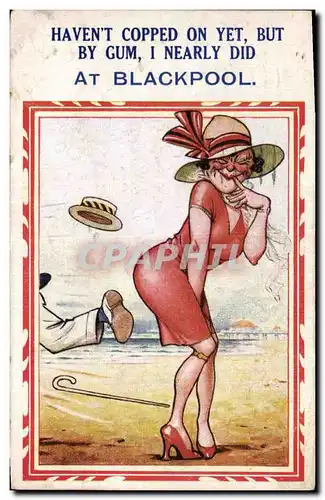 Cartes postales Fantaisie Illustrateur Femme Blackpool