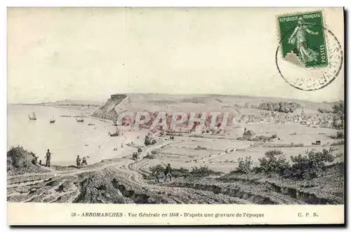 Cartes postales Arromanches Vue generale en 1848