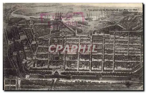 Cartes postales Vue generale de Rocherfort sur Mer en 1850