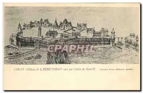 Ansichtskarte AK Carlat Chateau de la Reine Margot rase par l&#39ordre de Henri IV