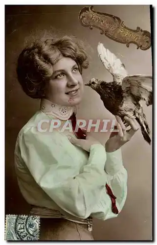 Cartes postales Oiseau Femme