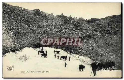 Cartes postales Militaria Chasseurs Alpins Col de Chavieres