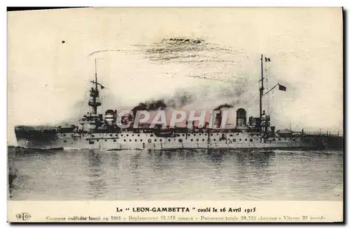 Ansichtskarte AK Bateau Le Leon Gambetta