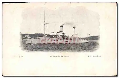 Cartes postales Bateau Le torpilleur Le Levrier