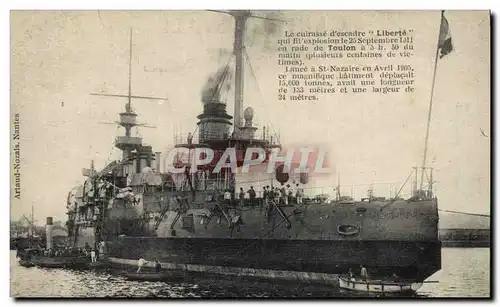 Cartes postales Bateau Le cuirasse d&#39escadre Liberte