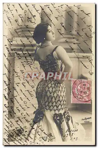 Cartes postales Fantaisie Theatre Femme Otero