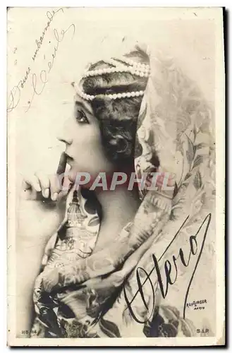 Cartes postales Fantaisie Theatre Femme Otero