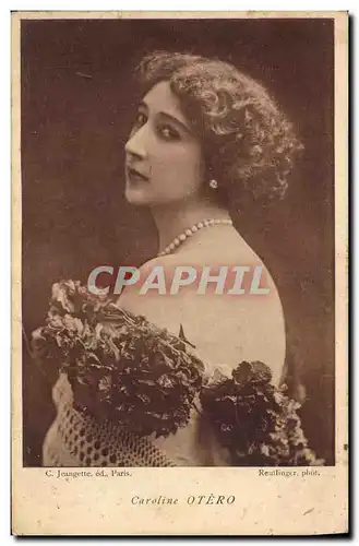 Cartes postales Fantaisie Theatre Femme Caroline Otero