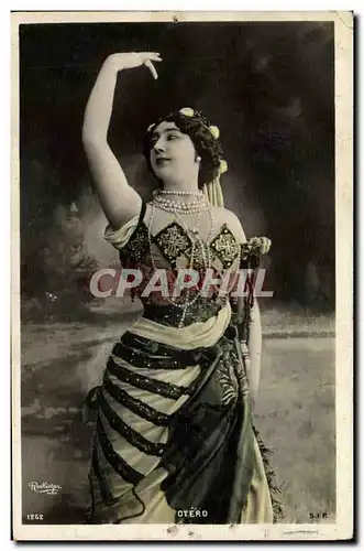 Cartes postales Fantaisie Theatre Femme Otero