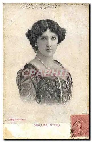 Cartes postales Fantaisie Theatre Femme Otero